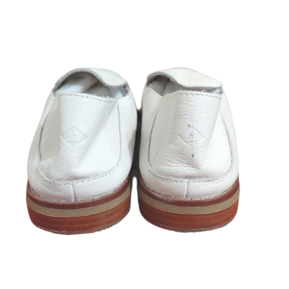 Seaport Levy Convertible Leather Loafers Women's Size 9 M White Flats - Picture 9 of 11